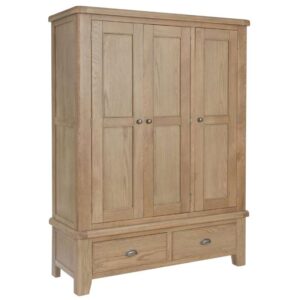 Cotswold Oak 3 Door Wardrobe