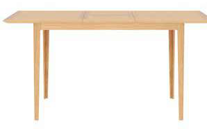 Extended 120cm to 160cm Dining Table W120/160, D85, H76